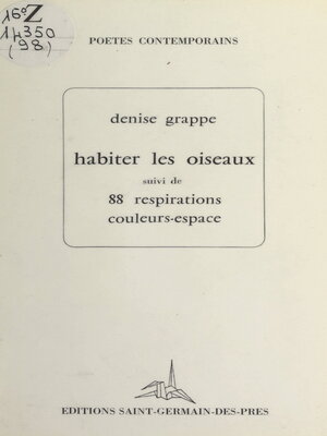 cover image of Habiter les oiseaux